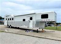 2024 4 horse 4-Star Trailers 37' 4H Slant SRL - 16' Trail Boss LQ