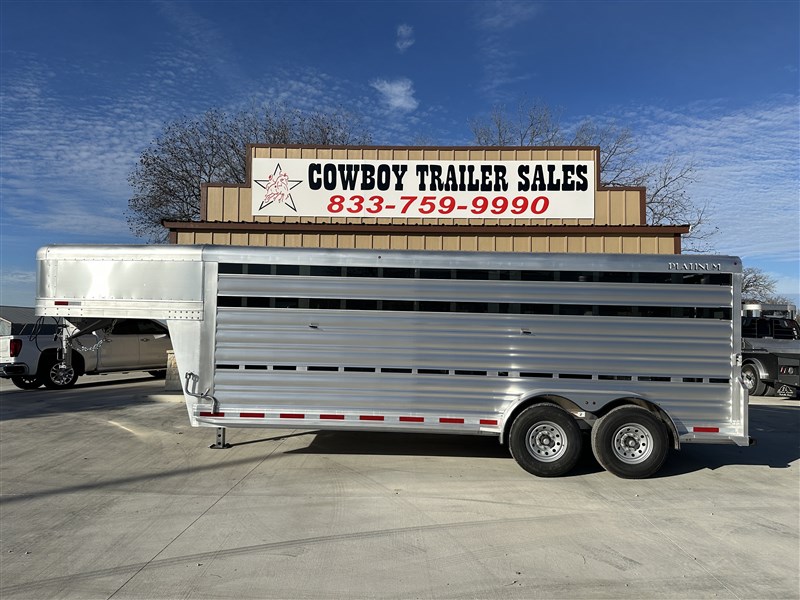 2026 Platinum Coach 20' x 7' livestock trailer