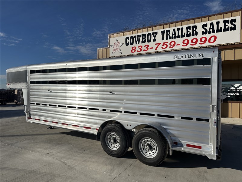 2026 Platinum Coach 20' x 7' livestock trailer