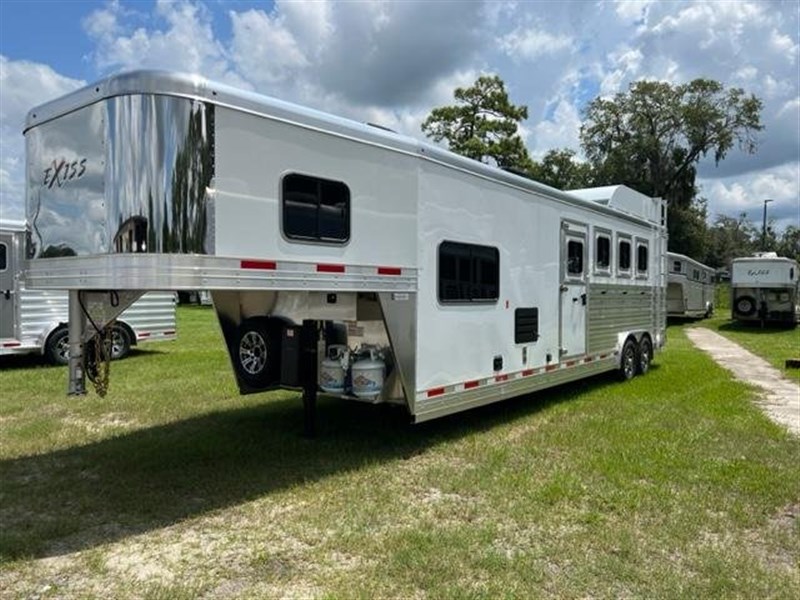 2023 Exiss 8' wide 4 horse w/ 10' living quarters