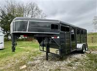 2026 3 horse Calico IN STOCK! 3 Slant 3 XX Gooseneck with Rubber Pkg