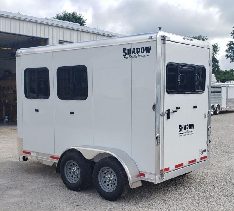 2024 Shadow in stock! 2 horse slant stablemate