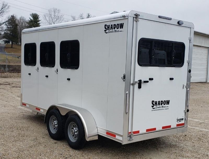 2024 Shadow in stock! 3 horse aluminum stablemate