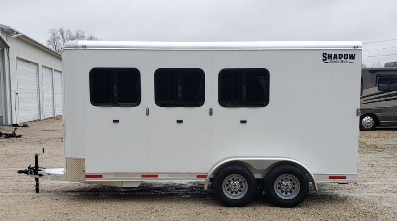 2024 Shadow in stock! 3 horse aluminum stablemate