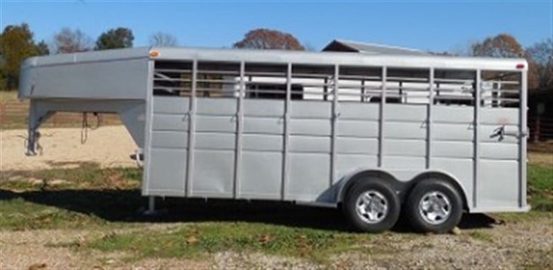 2026 Calico IN STOCK! 20' Gooseneck Stock Trailer