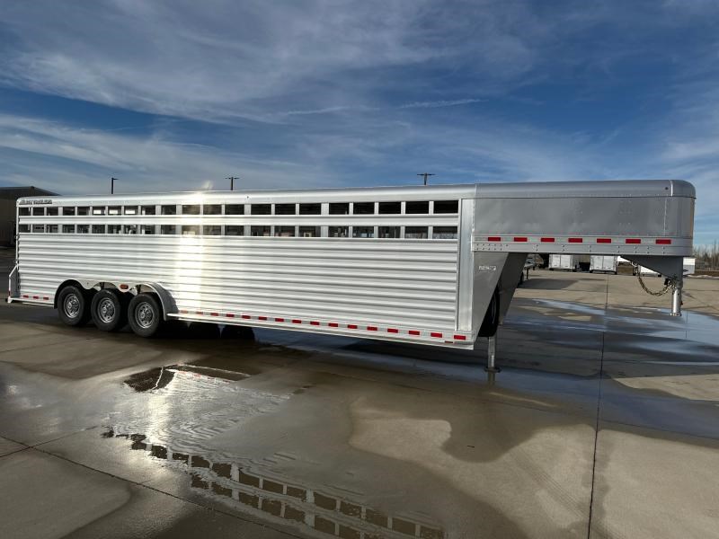 2024 Elite gooseneck stock aluminum trailer stock 7' - 102