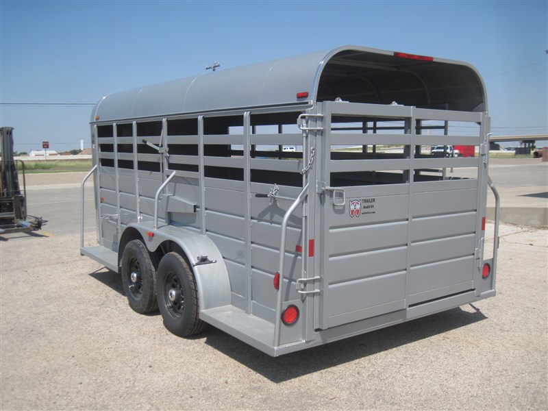 2026 W-W 16x6 bp stock trailer (2-5200) 6'2"tall