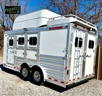 2013 3 horse PLATINUM 3H BP 8'W/MANGERS/HAYPOD/NEW TIRES/DROPS ON HIP