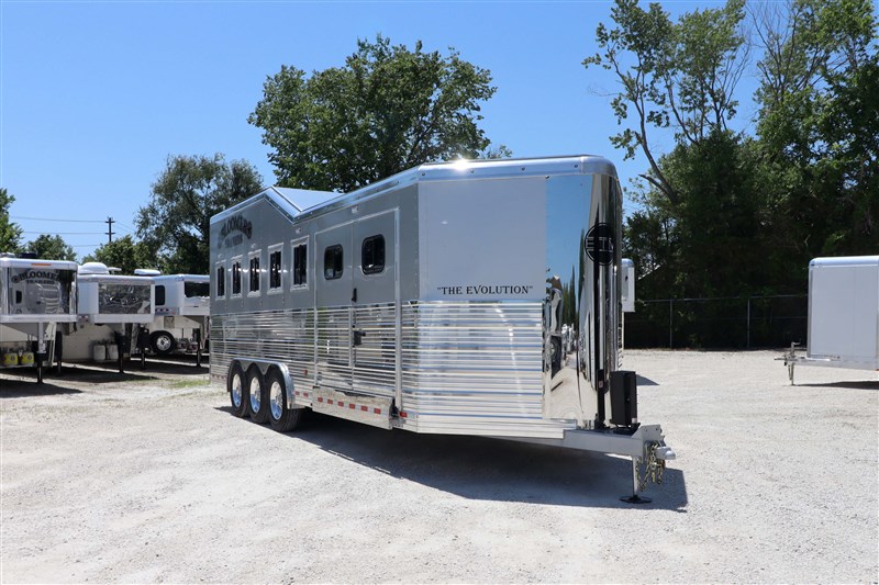 2024 Bloomer 5 horse bumper pull trailer with trainer tack