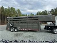 2025 Valley 20' stock gooseneck trailer, 7'6" tall, mats