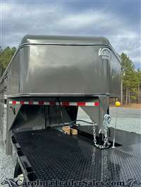 2025 Valley 20' stock gooseneck trailer, 7'6" tall, mats