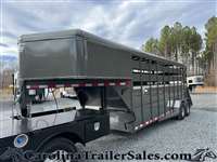 2025 Valley 20' stock gooseneck trailer, 7'6" tall, mats