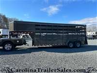 2025 Valley 20' stock gooseneck trailer, 7'6" tall, mats