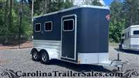 2022 2 horse Kiefer 2H Fully lined insulated horse box! Matte Black!