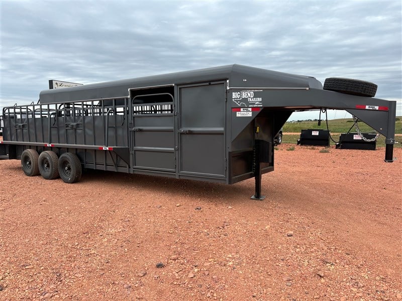 2024 Big Bend half top stock trailer