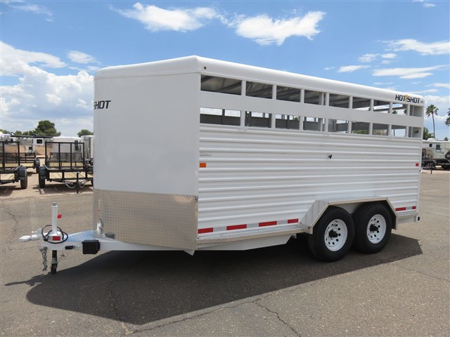 2017 Trails West Hot Shot 17ft Stock Trailer BP