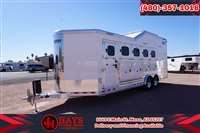 2026 5 horse Cimarron 5 Horse Rear Side Load BP Trailer 