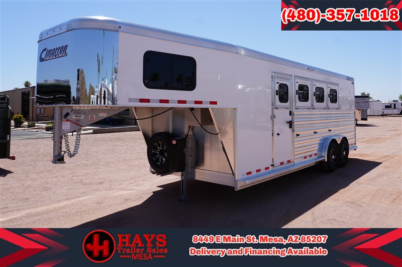 2027 Cimarron 4 Horse Gooseneck R.T.G. with Tack Room