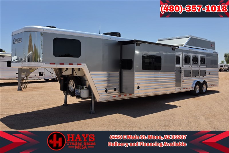 2022 Cimarron 15'6 SW 4 Horse Living Quarter Side Load 