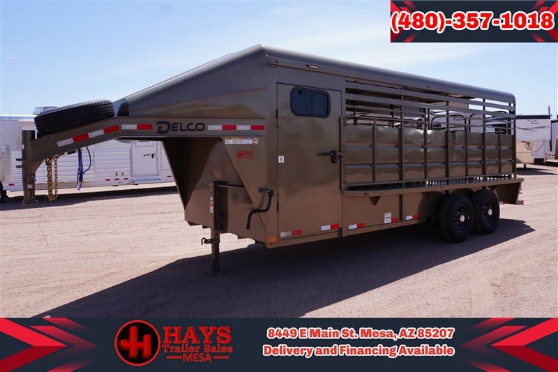2026 Delco 20' Stock Combo Trailer W/Tack Doors on Each Side!