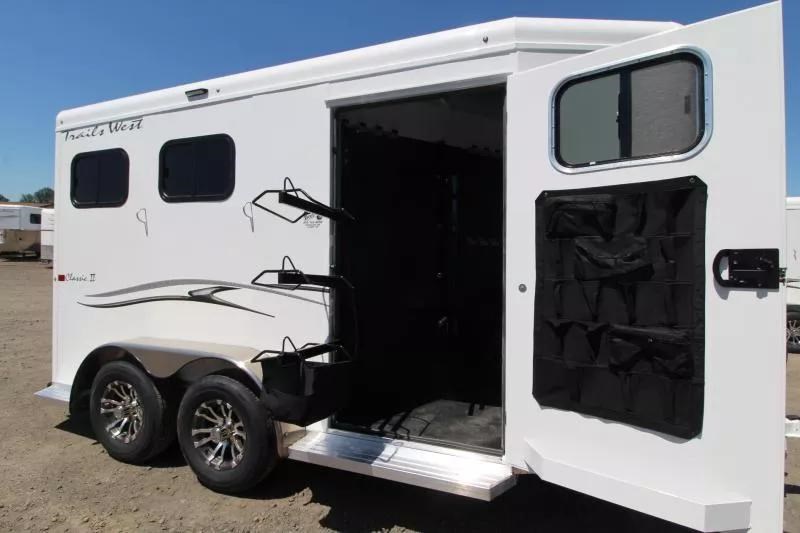 2026 Trails West classic ii extra tall - escape door - 2 horse trai
