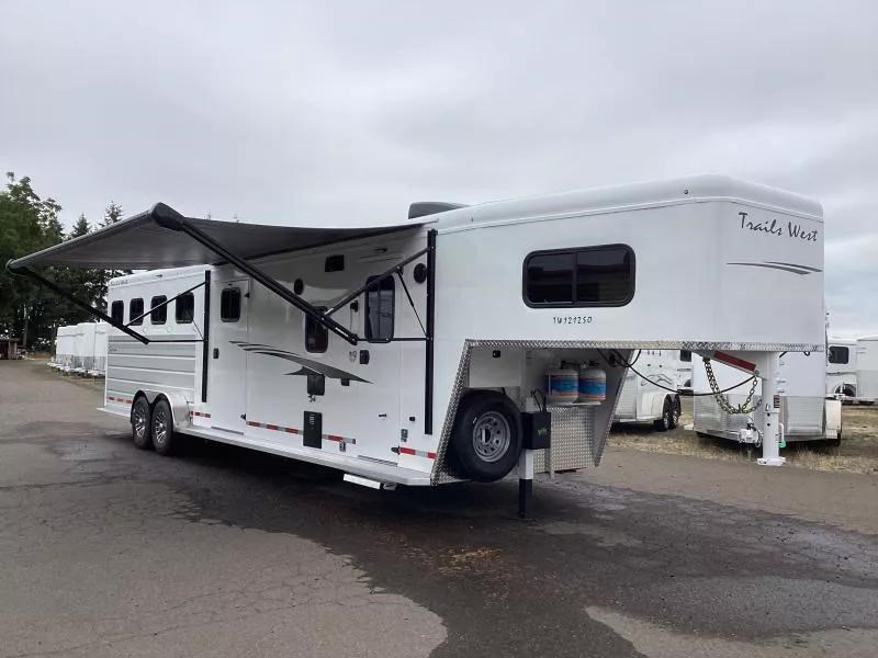 2026 Trails West sierra 12x12 lq slide-out -side tack- 10cu.ft. fri