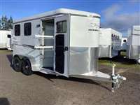 2026 2 horse Thuro-Bilt Renegade 2 Horse Trailer-1' Added Length- Extra Di