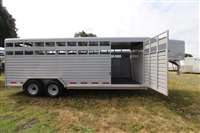 2026  horse Trails West Hotshot 20' Stock Trailer-Enclosed Rear Gate- Sort