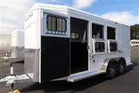 2026 3 horse Trails West Classic II 3 Horse Trailer-7'4" Tall-Escape Door- 