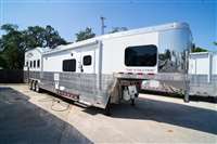 2024 4 horse Bloomer 4 Horse 16'8" Gooseneck Outlaw Living Quarters '24