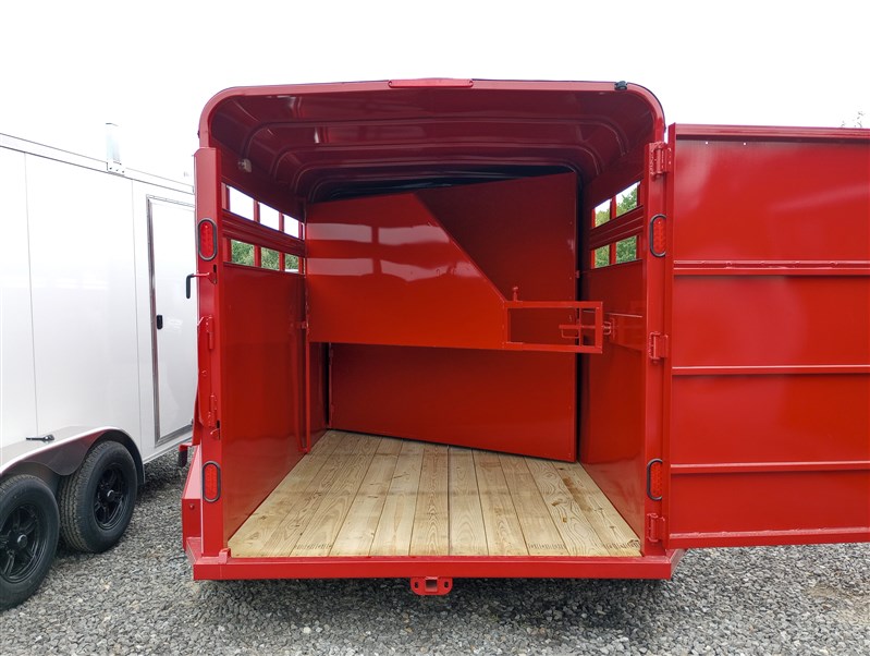 2025 CornPro 7x14 7k 2-horse slant/livestock trailer