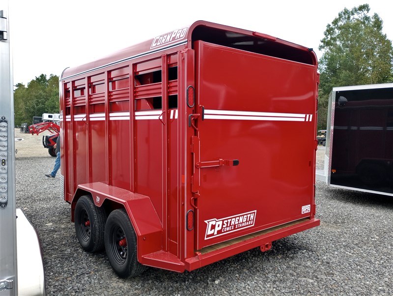 2025 CornPro 7x14 7k 2-horse slant/livestock trailer