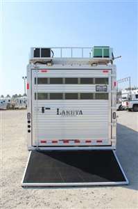 2018 Lakota 13' living quarter stock trailer with mid-tack