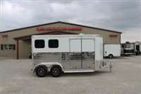 2025 2 horse Sundowner Super Tack 2 Horse Slant Load Bumper Pull