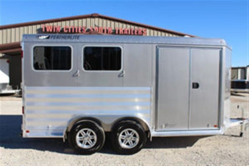 2025 Featherlite 2 Horse Slant Load Premier Tack Bumper Pull