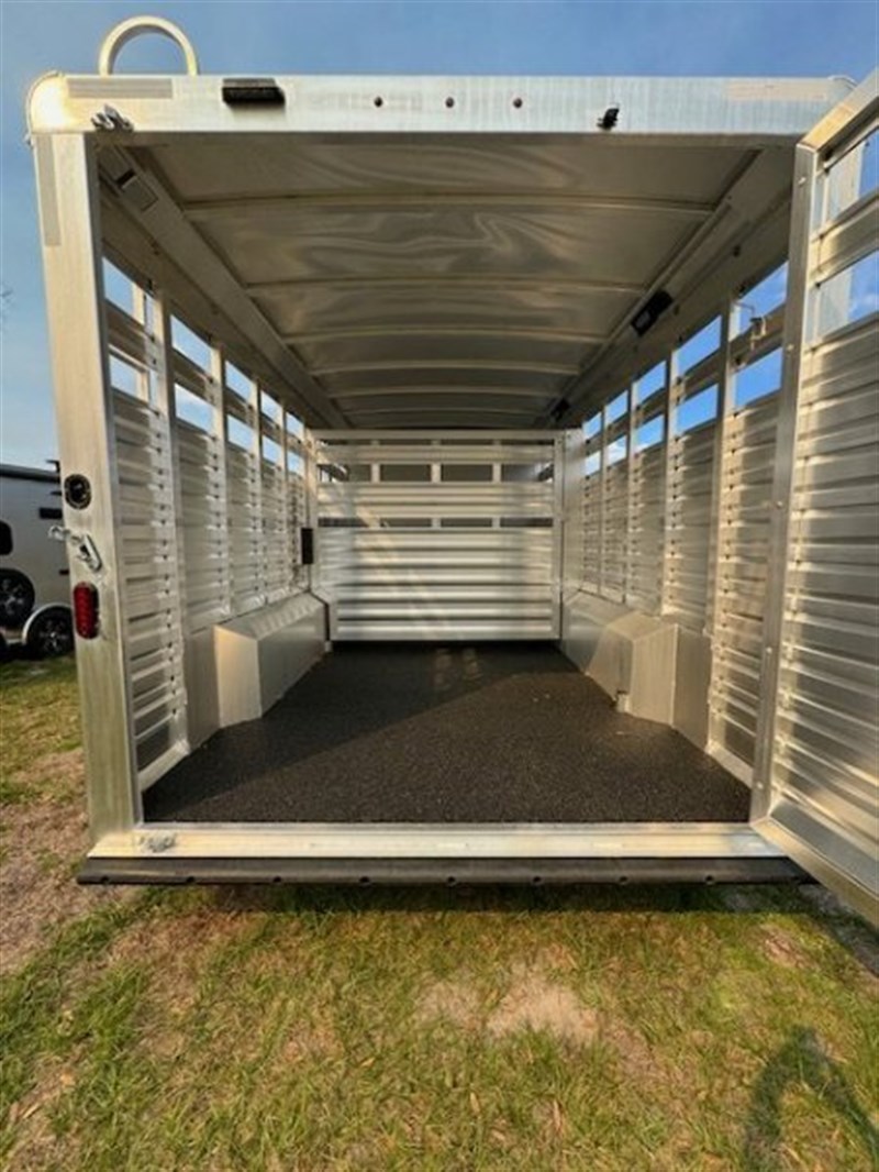 2024 Exiss 8033 stock combo trailer w/ bunks & hay pod