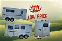 2026 3 horse Shadow Stablemate 3H w/ Escape Door and Rear Tack