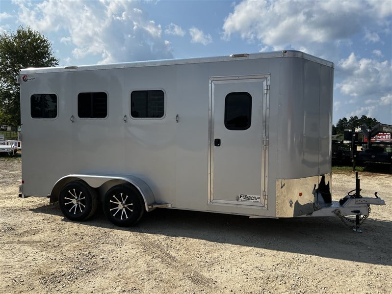 2027 Kiefer Kruiser 3 Horse Slant Load All Aluminum Trailer