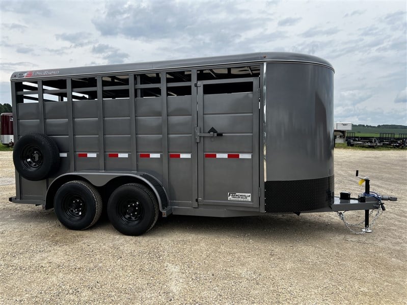 2027 S&S Manufacturing 6'8" x 16' x 6'6" 12K Livestock Trailer
