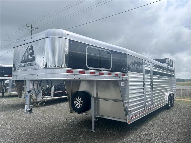2026 Elite 5 horse stock combo trailer