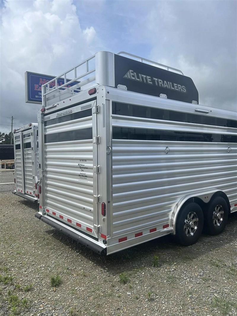 2026 Elite 5 horse stock combo trailer