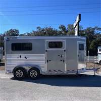 2027 2 horse Cimarron WARMBLOOD 2H BP Straightload - Rear & SIDE Ramp