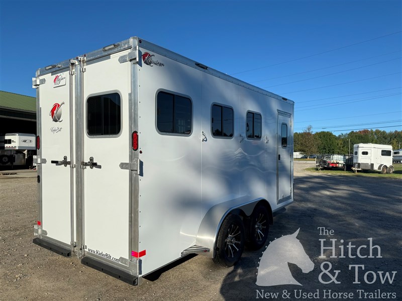 2026 Kiefer Built 2026 kieferbilt 3 horse slant bumper pull w/ dr