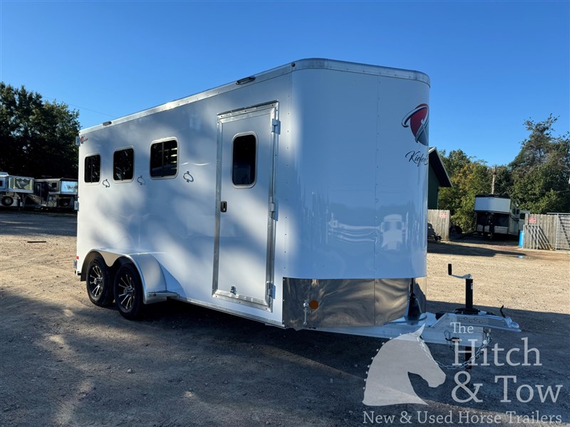 2026 Kiefer Built 2026 kieferbilt 3 horse slant bumper pull w/ dr