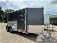 2027 2 horse Adam 2027 ADAM JULITE 2 HORSE BUMPER PULL W/ SIDE RAMP 