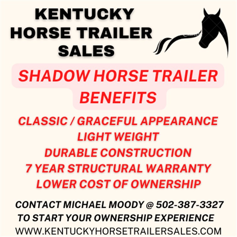 2024 Shadow 2 horse straight load w/ ramp and front tack