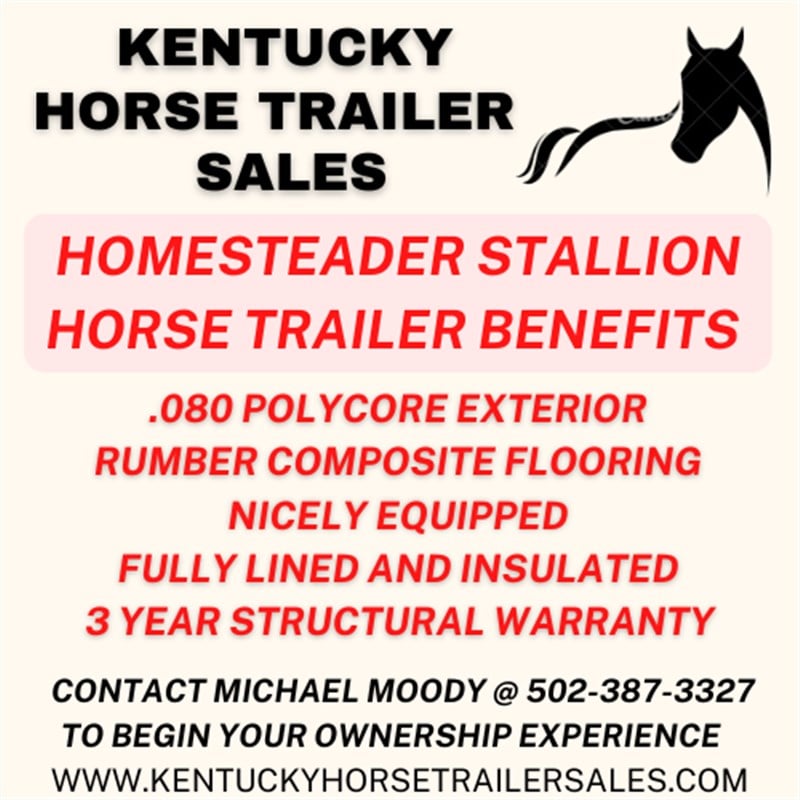 2025 Homesteader stallion 2 horse straight load heavy duty