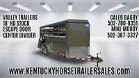 2026 Stock horse Valley 18' HD LIVESTOCK TRAILER