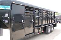 2023 Hughes stock combo 22' 11" x 6'8" slant wall tack trailer