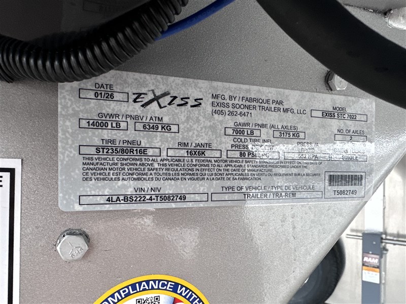 2026 Exiss STC 7022